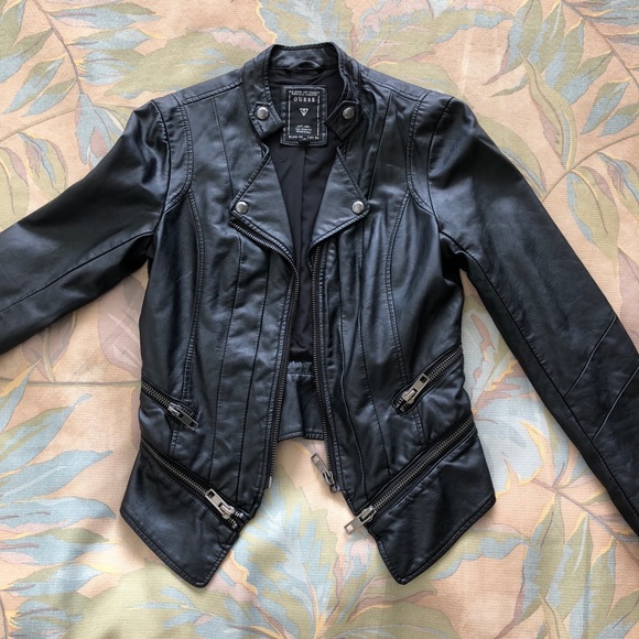 Guess Jackets & Blazers - New Guess Vegan Leather Jacket